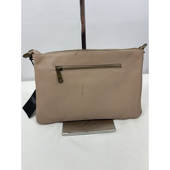 Valentina Fiore Woven Leather Clutch Crossbody Wristlet Adjustable Strap - Picture 3 of 16